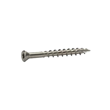 Grip-Rite Deck Screw, #7 x 1-5/8 in, 18-8 Stainless Steel, Trim Head, Torx Drive, 975 PK MAXS158TH3055
